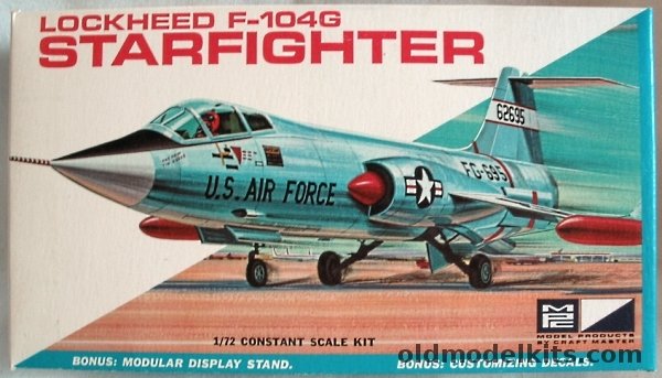 MPC 1/72 Lockheed F-104 Starfighter, 7013-70 plastic model kit